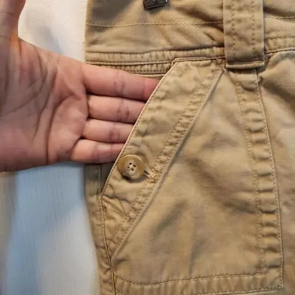 Eddie Bauer Women's Khaki 100% Cotton Cargo Skirt- Size 6 - Picture 2 of 8